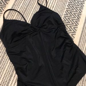 Black tankini top